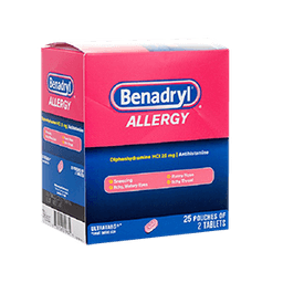 Benadryl - ALLERGY RELIEF DIPHENHYDRAMINE TABLETS 25/2 ct - Medicine