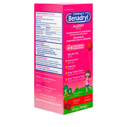 Benadryl - CHILDREN ALLERGY RELIEF LIQUID CHERRY 4 oz - Medicine