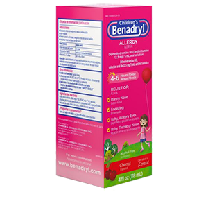 CHILDREN ALLERGY RELIEF LIQUID CHERRY 4 oz