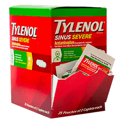 SINUS SEVERE RELIEF ACETAMINOPHEN CAPLETS 25/2 ct image