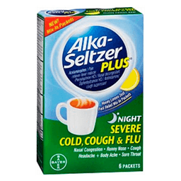 Alka-seltzer - SEVERE COLD + FLU NIGHT PACKETS 6 ct - Medicine