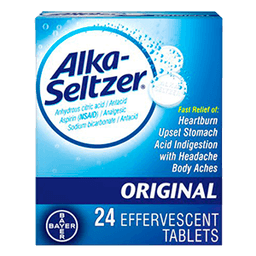 Alka-seltzer - EFFERVESCENT TABLETS ORIGINAL 24 ct - Medicine