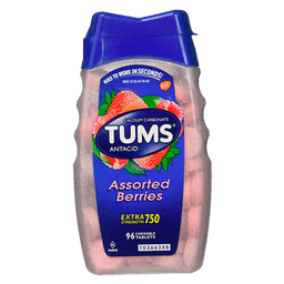 Tums - ANTIACID CHEWABLE ASSORTED FRUIT TABLETS 72t - Medicine