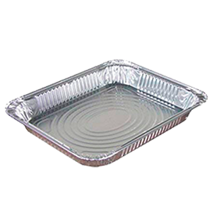 ALUMINUM PAN HALF SHALLOW 100 ct