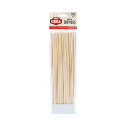 BAMBOO SKEWERS BBQ STICKS 12" 48/100CT image