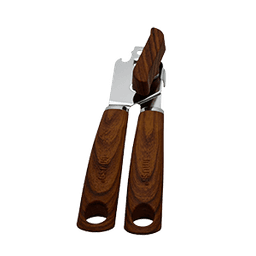 BOTTLE CAN OPENER WOOD HANDLE image