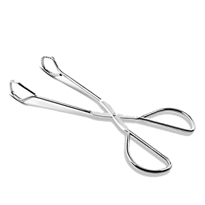 CLEAR SALAD TONGS 11"