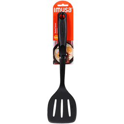 Imusa - NYLON BLACK SLOTTED TURNER/ ESPATULA - Home & Kitchen