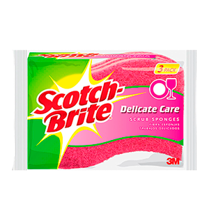 SCRUB SPONGE DELICATE 8/3 pk