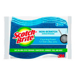 Scotch Brite - SPONGE NON-SCRATCH 8/3 pk - Home & Kitchen