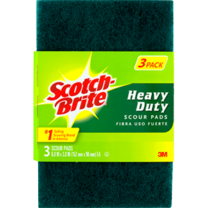 SCOUR PAD HEAVY DUTY 10/3 pk