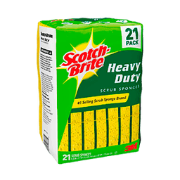 Scotch Brite - HEAVY DUTY SPONGE 8/3pk - Home & Kitchen