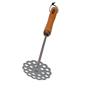 POTATO MASHER WOOD HANDLE