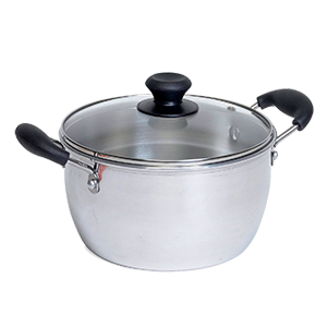 POT WITH  GLASS LID 4 qt