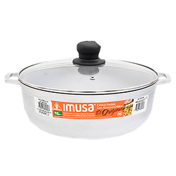 Imusa - CALDERO WITH GLASS LID 1.9 Qt.# 3 20 cm - Home & Kitchen