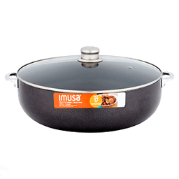 Imusa - CALDERO WITH GLASS LID 7.5 Qt. # 9 30 cm - Home & Kitchen