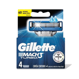 Gillette - MACH3 TURBO REPLACEMENT BLADES 4 ct - Body Care