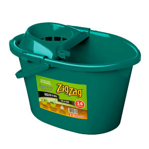 BUCKET ZIGZAG W/ WRINGER 14 lt 6 pk