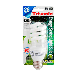 Trisonic - ENERGY DAYLIGHT LIGHTBULB 26/125W (BIG SIZE) DW-F1626AA - Batteries/electrical