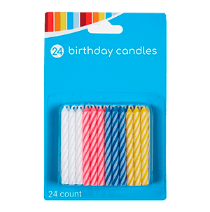 BIRTHDAY CANDLE  24/12 ct