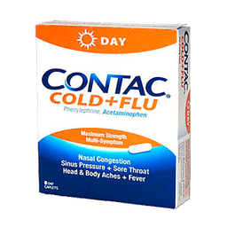 Contac - COLD+FLU CAPLETS 8 ct - Medicine