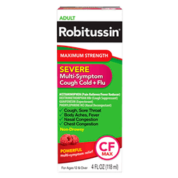 CF MAX MULTI-SYMPTOM COUGH COLD & FLU 4 oz image