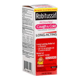 Robitussin - CHILDREN'S FRUIT PUNCH COUGH & COLD 4 oz - Medicine