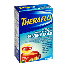 Theraflu - MULTI-SYMPTOM SEVERE COLD LIPTON NIGHT 6 ct - Medicine