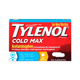 Tylenol - COLD MAX DAY CAPLETS 24 ct - Medicine