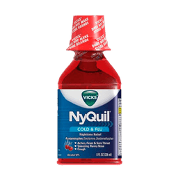 NYQUIL COLD & FLU NIGHTTIME CHERRY 8 oz image