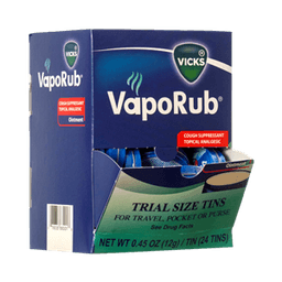 Vicks - VAPORUB TRAVEL TIN 0.45 oz 24 ct - Medicine