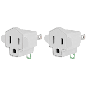 GROUNDING ADAPTER WHITE