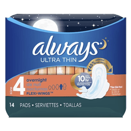 OVERNIGHT PADS WITH WINGS 6/14ct image