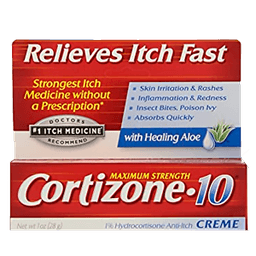 Cortizone 10 - HIDROCORTIZONE ANTI ITCH CREAM 1 oz ALOE - Medicine