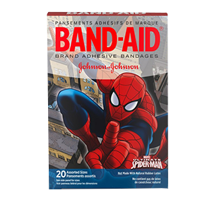 ADHESIVE BANDAGE SPIDER MEN 20 ct