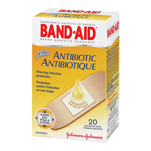 BANDAGE WITH NEOSPORIN ANTIBIOTIC 20 ct