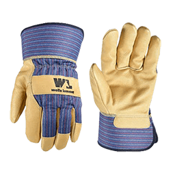 GLOVES LEATHER PALM WORK - Home & Kitchen