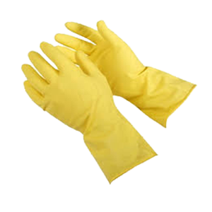 YELLOW PLASTIC GLOVE EXTRA LARGE