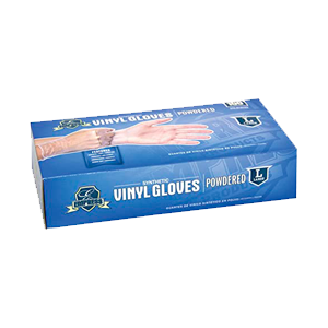 POWDERED VINYL GLOVES LARGE 100 ct