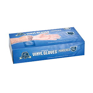 POWDERED VINYL GLOVES X-LARGE 100 ct