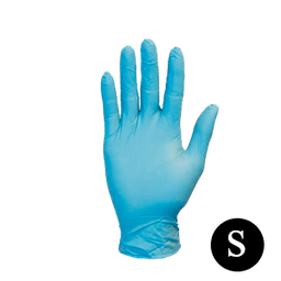 BLUE PRE POWDERED VINYL GLOVES SMALL 100 ct - Home & Kitchen