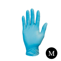 BLUE POWDERED VINYL GLOVES MEDIUM 100 ct image