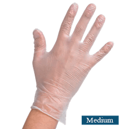 POWDER FREE VINYL GLOVES MEDIUM 100 ct - Home & Kitchen