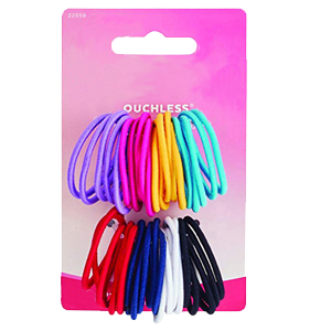 PONY TAILS BAND ASSORTED COLORS 300 ct