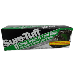 Sure-tuff - BLACK BAGS 33 gal 24/6 ct - Home & Kitchen