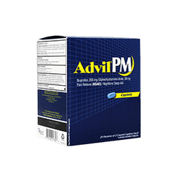 Advil - IBUPROFEN PM CAPLETS 25/2 ct - Medicine