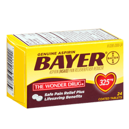 Bayer - ASPIRIN 325 mg TABLETS 24 ct - Medicine