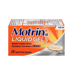 Motrin Ib - IBUPROFEN PAIN RELIVER & FEVER REDUCER LIQUID GEL 20 ct - Medicine