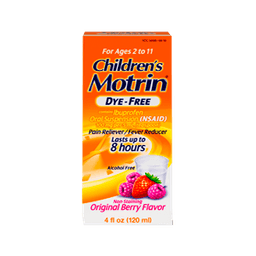 Motrin - CHILDREN IBUPROFEN PAIN RELIVER & FEVER REDUCER DYE FREE 4 o - Medicine