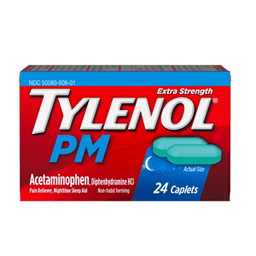 Tylenol - ACETAMINOPHEN PM EXTRA STRENGTH CAPLETS 24 ct - Medicine